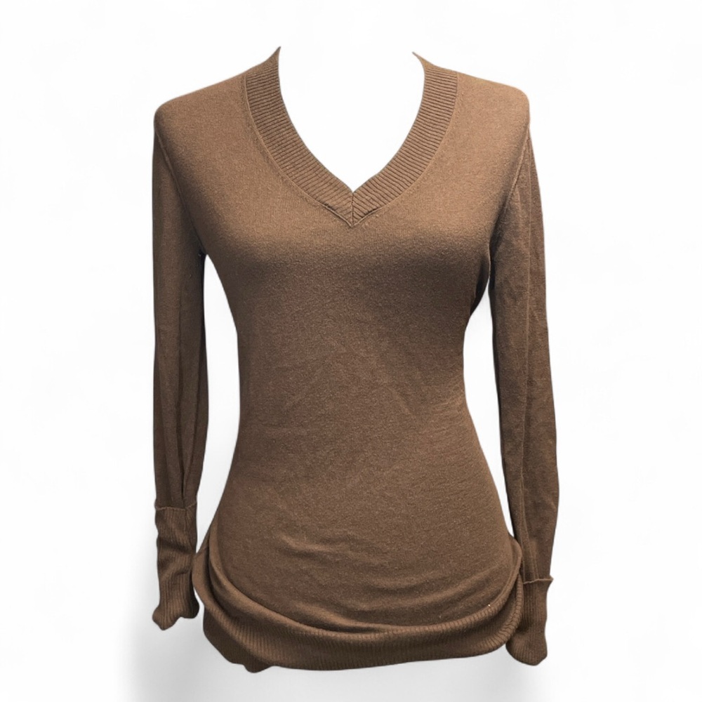Lilu PacSun Y2K Vintage Brown Cotton Cashmere Blend Sweater XL Retro 90s‎ Cozy